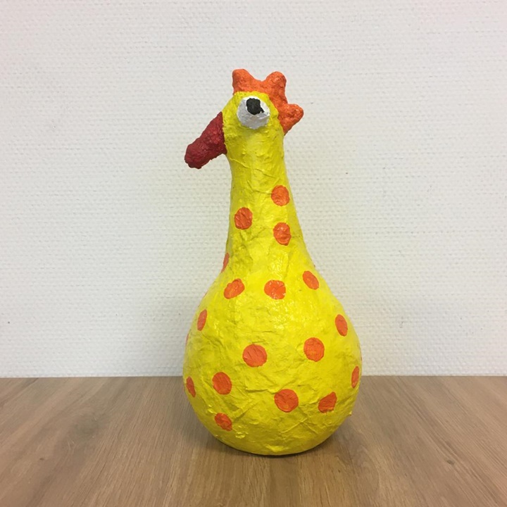 BlijGoed gele oranje kip